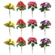 thumbnail image 1 of 12 ramos de flores artificiales, pensamientos artificiales, adornos para jarrones., 1 of 8