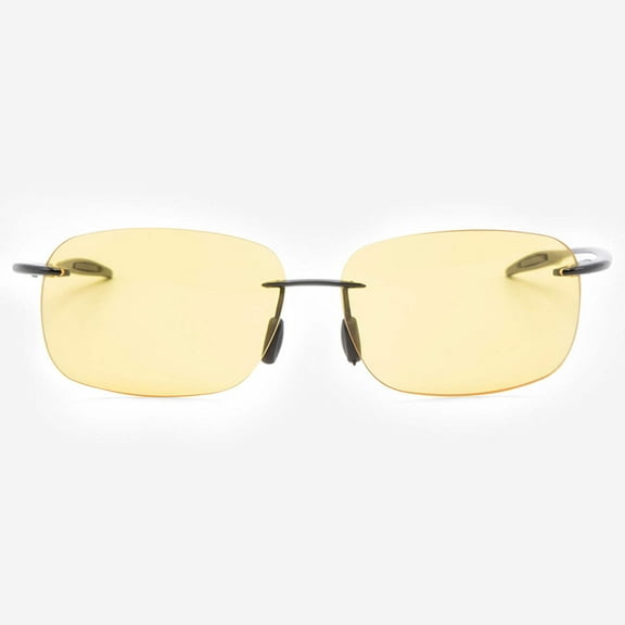Night Vision Glasses Anti Glare Night Driving Glasses Yellow Tinted Sunglasses for Men and Women with HD Yellow Glasses for Night Driving Sun Glasses Maui Genoa in Black