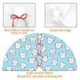 thumbnail image 4 of Yiaed Cute Teeth Print Christmas Tree Skirt , Tree SkirtsTree Mat for Christmas Winter Holiday Indoor Decorations-30", 4 of 7