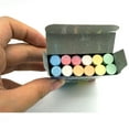 thumbnail image 6 of Qyaukm 12 Pieces of Plaster Powder Ordinary Colored Chalk 12 Pieces of Drawing Board/Teaching Chalkboard Chalk Classroom, 1*Box of Chalk, 6 of 9