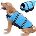 thumbnail image 1 of Pet Dog Life Jacket Outdoor Safety Clothes with reflective stripe Life Vest Swimming Preserver Rescue Pet Life Vest Harness For Small Medium Large Dogs(XXS-2XL), 1 of 6