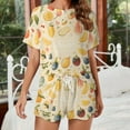 thumbnail image 2 of Various Fruits Pajamas Set Womens Loungewear Sleepwear 2 Piece PJ Sets, 2 of 7