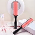 thumbnail image 2 of Mabox 2 Pieces Hair Brush - 9-Row Cushion Nylon Bristle Styling Brush and 5-Row Travel Hair Brush, 2 of 7