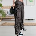 thumbnail image 1 of Pantalones femeninos americanos de carga de calle casuales y simples para exteriores y playa FLhrweasw  Para estrenar, 1 of 6