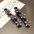 thumbnail image 4 of Pompotops Sparkling Crystal Stone Hair Clips for Women Girls Star Flower Rhinestone Chopped Hairpin Clip Hair Accessories, 4 of 4