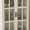 thumbnail image 7 of KULAGAGA 4-Door Kitchen Storage Cabinet, 78.7" Tall Freestanding Kitchen Pantry with Glass Door, White, 7 of 7