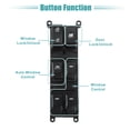 thumbnail image 3 of Interruptor de ventana eléctrica del lado del conductor delantero para Kia Rio 2012-2014 No.935701W155, 3 of 7