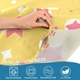 thumbnail image 4 of Yayeee Kitchen Valance Rod Pocket 54" x 18" Living Room Window Curtain, Yellow Stars, 4 of 6
