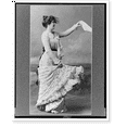 thumbnail image 2 of Historic Framed Print, [Young woman, full-length portrait, wearing lace dress, standing, facing right, waving handkerchief], 17-7/8" x 21-7/8", 2 of 9