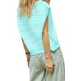 thumbnail image 5 of V Neck Cap Sleeve Tops Sleeveless Women Spring Sweater Vest, 5 of 5