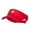 Red, variant on Smile Face Embroidered Cotton Washed Visor - Blue OSFM