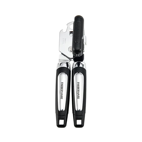 1.97 X 1.97 X 7.87 In.Professional Can Opener With Built In Bottle Opener, Black