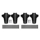 thumbnail image 2 of Eigraketly Guardabarros de plástico para bicicleta de montaña, 2 uds., patrón de fibra de carbono, guardabarros para bicicleta de carretera, Dirtboard, Sin estándar 2piezas Eigraketly  CBP041748, 2 of 6