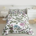 thumbnail image 2 of jejeloiu Kawaii Flower Floral Queen Comforter Set,Oil Painting Style Bedding Sets,Modern Aesthetic Artwork Bedding Comforter Set For Girls,Super Cozy Room Decor Reversible,3 Pieces, 2 of 8