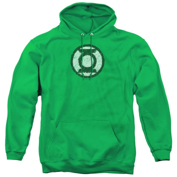 Green Lantern - Scribble Lantern Logo - Pull-Over Hoodie - Large