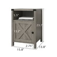 thumbnail image 6 of Catrimown Farmhouse End Table for Living Room Set of 2, Side Table Nightstand for Living Room Bedroom, Gray, 6 of 7