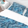 thumbnail image 4 of Designart 'Tropical Palm Leaves' tropical Duvet Cover Set, 4 of 4