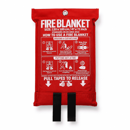 Fire Blanket 47 x 71 Fiberglass Camping Shelters