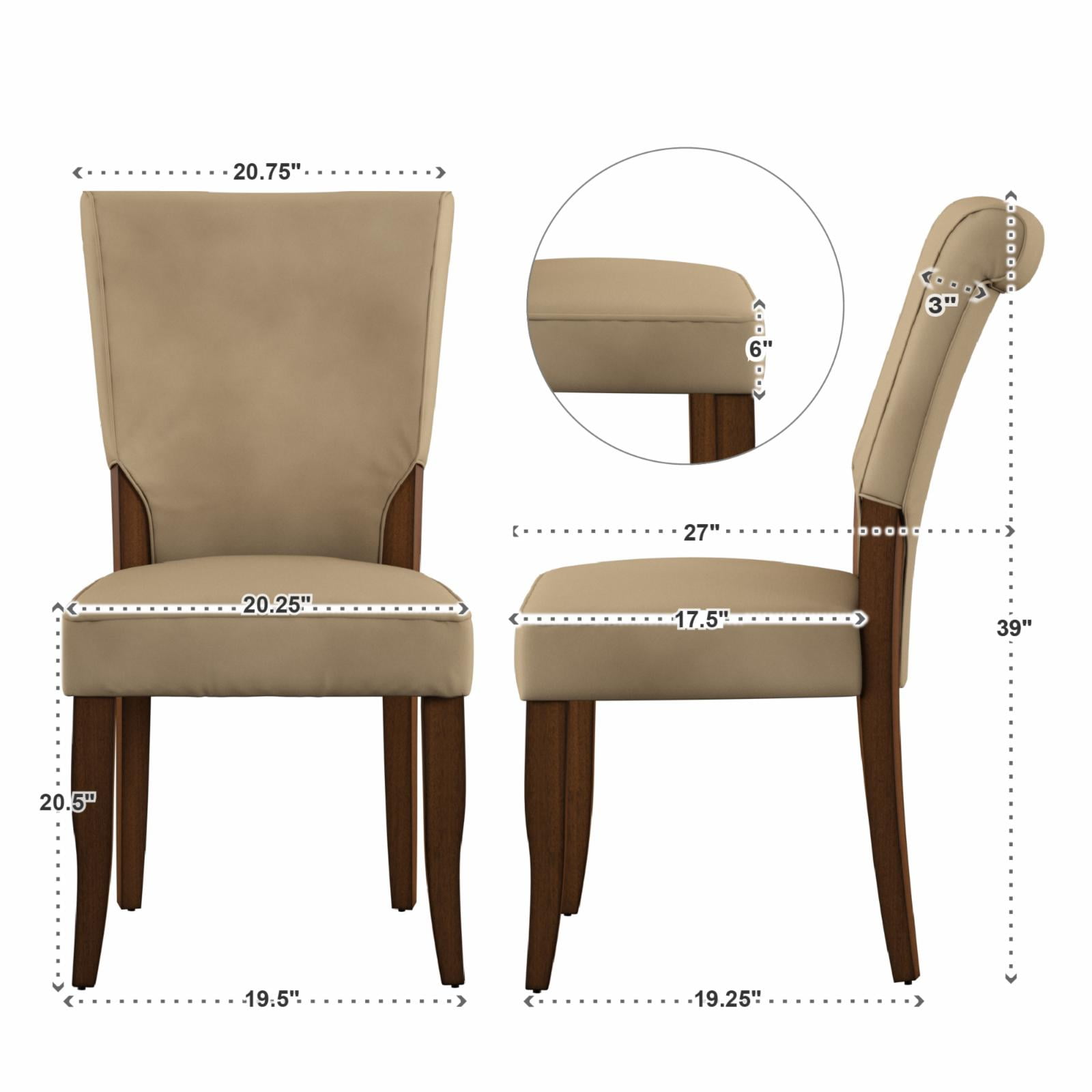 - 2 of Home Chairs Weston Alamosa Parson Velvet Set
