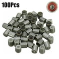 thumbnail image 1 of 100X Plastic Gray TPMS Tire Tyre Valve Stem Cap Cover Kit Car Truck Motorcycle, 1 of 7