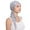 Grey, variant on Women Turban Wrap Scarf Beading Hat Head Tail Hair Baseball Cap Style Head Wrap Navy,One Size