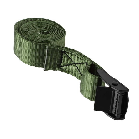 Unique Bargains Ratchet Tie Down Straps Adjustable 250kg 150cm/59.06" 1 Pcs Green