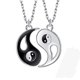 thumbnail image 1 of collar ying yang,ZoneYan Jewelry Puzzle colgante en diseño yin-yang para niños, niñas, mejores amigos, amantes y parejas, 2 collares de aleación, regalos para parejas Adepaton HMJM489, 1 of 5