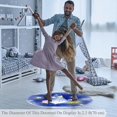 thumbnail image 3 of Sleep Dwarf Round Soft Area Rugs 2.6ft Anti-Slip Cute Circle Carpet for Teen Girls Room, Circular Rug for Nursery Room, Dorm, Cute Room Decor for Baby, 3 of 7