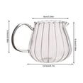thumbnail image 3 of Clearance Under $4.64! 1Pc Glass Creamer Pitcher with Handle for Coffee and Milk (A, E), 3 of 6