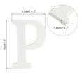 thumbnail image 2 of White Wood Letters 6 Inch, Wood Letters for DIY Party Projects (P), 2 of 5