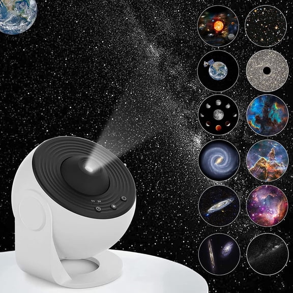 Tarmeek Galaxy Projector Star Night Light with Nebula, 360° Rotation, Remote Control, Timer, USB Charging, Multiple Colors, for Kids Bedroom Ceiling, Birthday