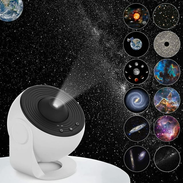 12 In 1 Planetarium Galaxy Projector Star Projector For Bedroom 360° Rotating Nebula Projector Lamp, Timed Star Night Light Projector For Kids, Room Decor