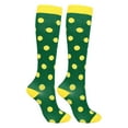 thumbnail image 4 of Chaussettes de Compression 20-30mmhg Longueur Genou Bas de Sport pour Unisexes Chaussettes Longueur Genou 20-30mmhg Compression Course Cyclisme, Vert, Point, L/TG, 4 of 8