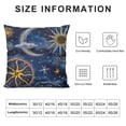 thumbnail image 5 of BCIIG Stars Moon Sun Graphic Decorative Throw Pillow Cover for Home Couch Living Room Bed Sofa Short Plush 1PC 20x20in, 5 of 5