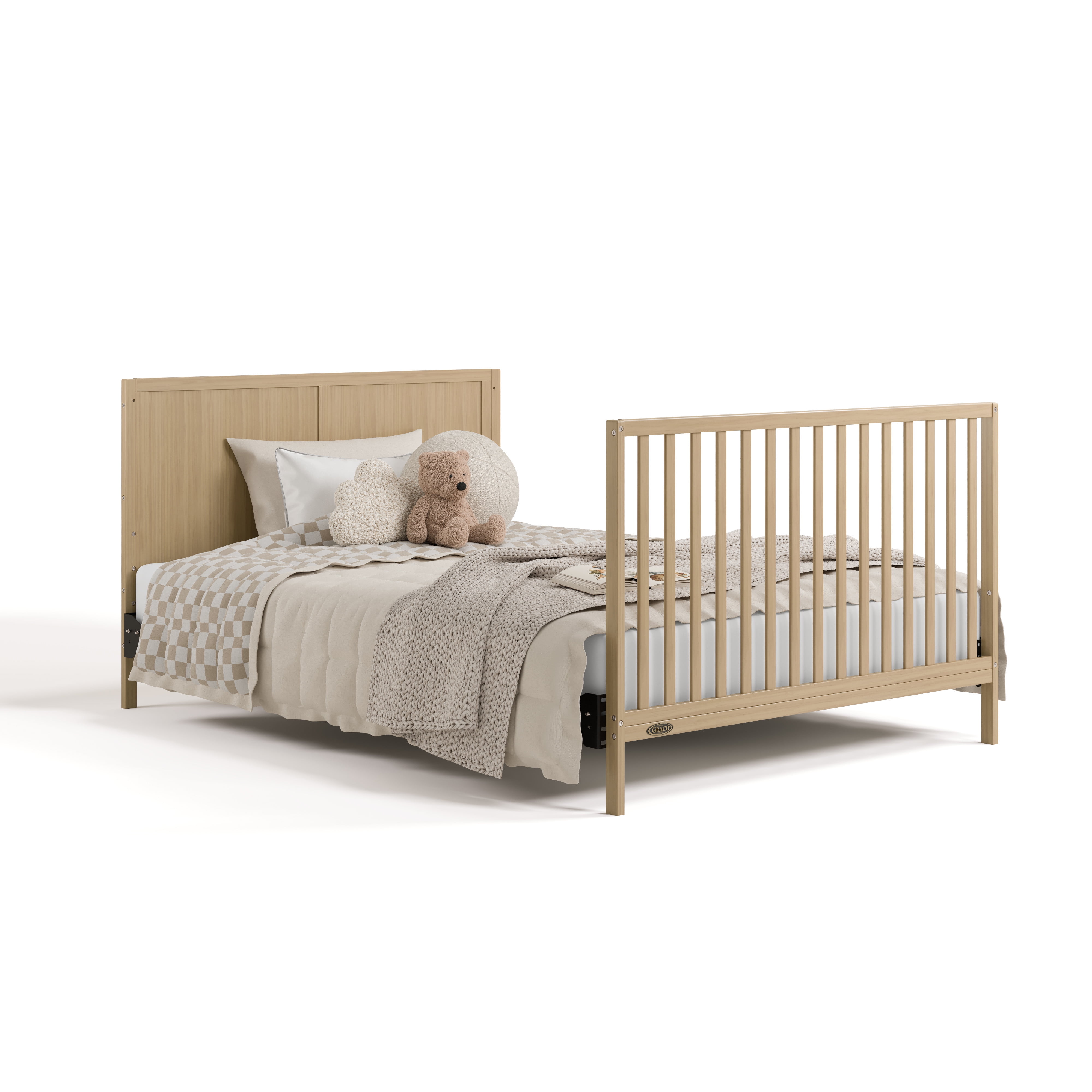 Graco Melrose 5-in-1 Convertible Baby Crib with Drawer, Driftwood