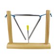 thumbnail image 4 of OUNONA Small Instruments Triangle Bell Wood Hand-eye Coordination Development for Music Instrument 1Pcs, 4 of 8