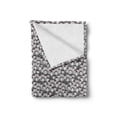 thumbnail image 2 of Botanical Soft Flannel Fleece Throw Blanket, Simplistic Pattern with Poppy Boxes Abstract Agriculture, Cozy Plush for Indoor and Outdoor Use, 60" x 80", Grey Charcoal Grey, by Ambesonne, 2 of 6