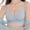 1-Light Blue, variant on Bras for Women V Neck Seamless Ribbed Soft Supported T-Shirt Bra No Underwire Comfortable Full Coverage Adjustable Straps U-Back Wireless Bralette for Everyday Wear 1-Light Blue L