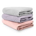 thumbnail image 7 of Bare Home 3 Pack Fitted Sheets - Premium 1800 Collection - Ultra Soft - Crib, Pink Slipper/Lilac/Cloud Grey, 7 of 7