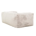 thumbnail image 4 of Sealy Redd Taupe Corduroy Memory Foam Bean Bag Sofa with Shredded Foam, 4 of 10
