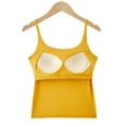 thumbnail image 5 of Annhoo Tank Tops for Women Crewneck Solid Color Lightweight Sleeveless Pajama Shirts with Bra Loungewear Clothes, 5 of 6