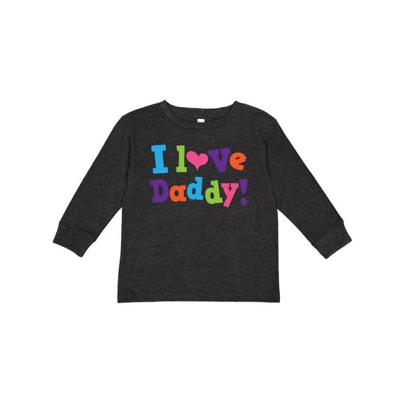 Inktastic I Love Daddy Girls Girls Long Sleeve Toddler T-Shirt
