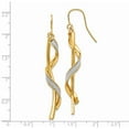 thumbnail image 2 of 14K Yellow Gold Earring Drop & Dangle Women'S 60 mm 4, 2 of 4