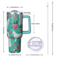 thumbnail image 2 of OBREWU Great Pyrenees Dog and Flower Tumbler with Handle and Lid,Great Pyrenees Dog and Flower 40oz Double Wall Vacuum Insulated Tumbler,Cups Gift for Women and Men, 2 of 7