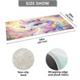 thumbnail image 3 of Haosy Colorful Cute Unicorn and Flower Bathroom Rugs Non Slip Absorbent Soft Plush Quick Dry Bath Mat, 39"x20", 3 of 8