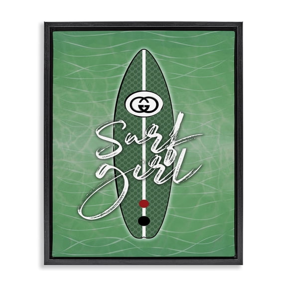 Stupell Industries Coastal Black Floating Frame Canvas Art, 25 x 31, by Martina Pavlova