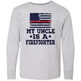 thumbnail image 3 of Inktastic Firefighter Uncle Fireman Nephew Long Sleeve Youth T-Shirt, 3 of 5