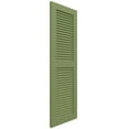 thumbnail image 3 of Ekena Millwork 12"W x 73"H True Fit PVC Two Equal Louver Shutters, Moss Green (Per Pair - Hardware Not Included), 3 of 11