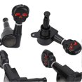 thumbnail image 3 of 3 Left 3 Right String Tuning Keys Fully Enclosed Knob Zinc Alloy Machine Head Tuners for Acoustic Electric Guitar Black, 3 of 4