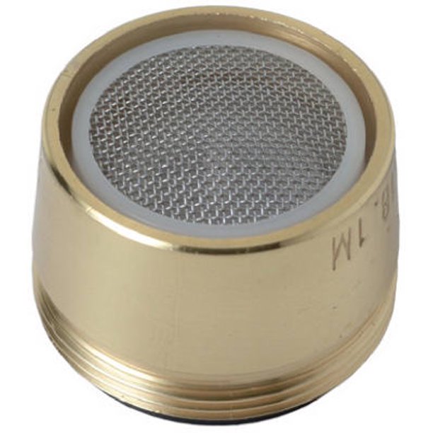 Faucet Aerator, Dual Thread, Polished Brass, Brass Craft, SF0053X